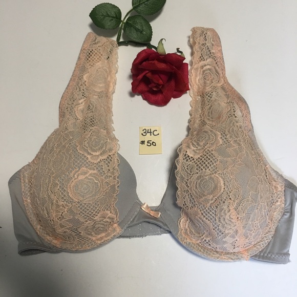 NWOT 34C PEACH & GRAY PACE BRA JESSICA SIMPSON - Picture 3 of 8